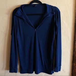 Patagonia Navy Blue Capilene Long sleeve zip